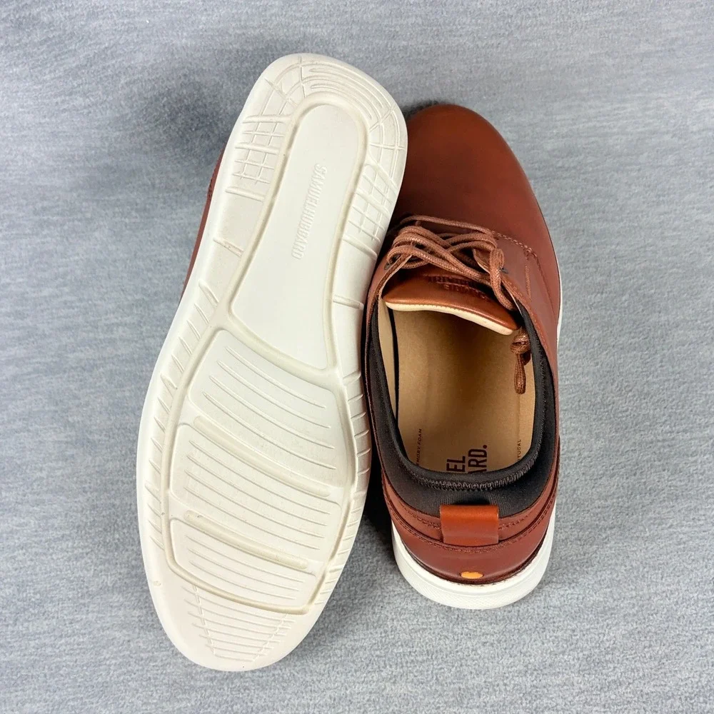 Samuel Hubbard Rafael Lace Up Shoes Mens 8 W Brown Tan Leather Oxfords Comfort